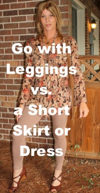 Leggings vs. short skirt